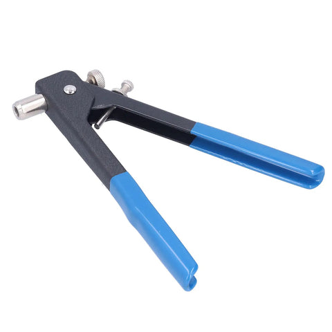 Rivet Nut Gun Kit With Mandrels M3 To M8, 86 Piece Manual Hand Riveter Set With Wrench, durable blue non-slip grip handle
