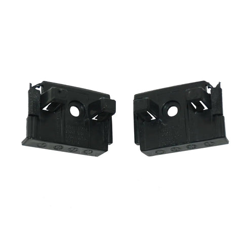 Heavy Duty Front Fender Bracket Support Holders Pair Left And Right Bolt In Replacement For Tesla Model 3 2017 To 2021, black steel components.