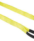 Bright yellow Beefy 2x6 Nylon Webbing Sling 6,400 Lb Vertical Lifting Capacity, durable 2 ply flexible webbing, heavy duty load sling