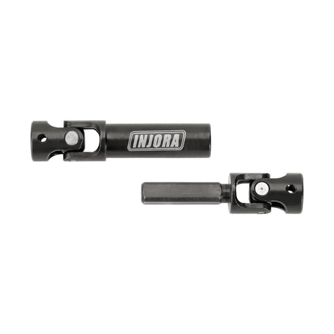 Beefed Up Hardened Steel Drive Shaft With D Shaped Holes For 1 24 Scale RC Crawlers Upgrades Tough Steel Construction For Tight Transmission And Axle Fit Long Lasting Durability And Realistic Scale Joint For FMS FCX24
