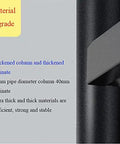 Close-up of thickened column and laminate details of Badass Heavy Duty Carbon Steel 4 Tier Adjustable Storage Shelf.