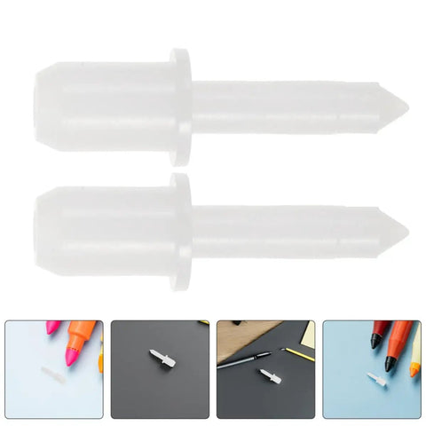 Hella Tough 50 Piece Louver Shutter Repair Kit Featuring Spring Loaded Replacement Pins For Quick Window Restoration close-up of two white plastic pins