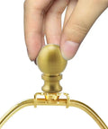Two Piece Antique Brass Lamp Finials Set For Lamp Shade Nut Screw Cap Metal Knob Topper Decorative Replacement installation