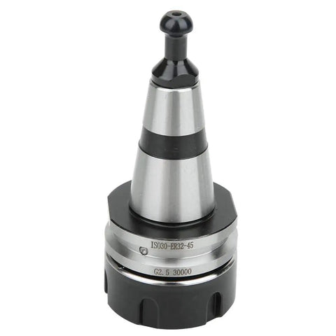 Top Tier Horett CNC Mill Collet Chuck Holder Set ISO 30 Build For 30k RPM High Speed Machining With shown in close-up view.