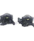 Hydraulic Disc Brake Calipers Set for Mountain Bikes and E-Bikes, Front and Rear Line-Pulling System, 1 Pair, Black Finish