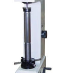 Top Shelf Tall Frame Rockwell Hardness Tester With Glare Free Digital LCD Screen Heavy Duty Metal Testing Device measuring Rockwell hardness.