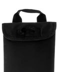 Top view of black 3L Hydration Bladder With Insulated Leakproof Reservoir For Backpacks showing handle and closure