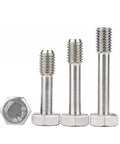 Built Tough Stainless Steel M6 X 40 Captive Panel Screws With Hex Nuts And Plain Washers, showcasing different lengths and threads.