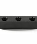 Inline Air Manifold Block For Pneumatic Systems With 1/4 Inch Thread Aluminum Air Hose Splitter Black Finish