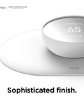 Wall Plate Cover Plus For Google Nest Thermostat 2020 Snow Durable Polycarbonate Material Easy Installation Custom Fit shown