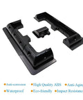 Drill Free Solar Panel Mounting Bracket Kit Seven Piece ABS For Roofs On RVs Caravans Boats Campers Sheds Garages And Boat Decks Black