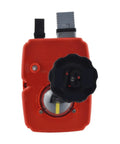 No Nonsense On Off Electric Actuator Delivering Smooth Operator Valve Control And Precise Flow Regulation Across 24 To 240 Volt Ac And Dc Ranges Built Tough For Troublefree Industrial Deployments, front view with control knob.