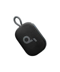Dope Bluetooth Shower Speaker With IP67 Waterproof, Floats, And 20 Hours Of Playtime, shown in black with loop handle