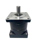 Heavy Duty Planetary Gear Reducer PX86 With 14mm Input Bore featuring a shiny steel shaft and black housing design.