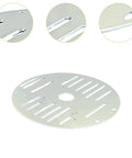 Aluminum Alloy 4WD Robot Car Chassis Base Plate 10.04 By 5.91 Inch Round Platform For DIY Robotics Projects