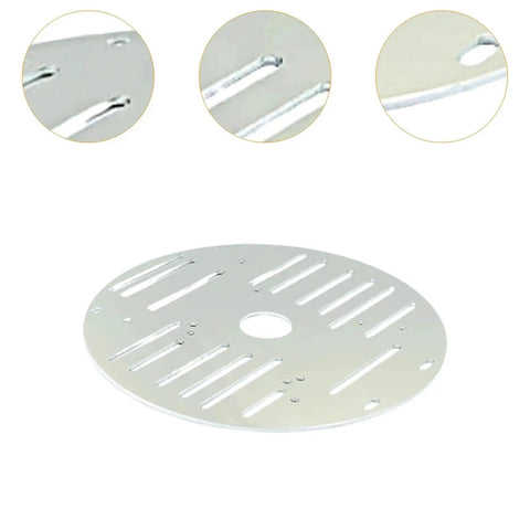 Aluminum Alloy 4WD Robot Car Chassis Base Plate 10.04 By 5.91 Inch Round Platform For DIY Robotics Projects