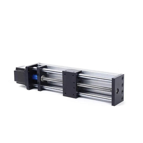 Beefy 100 200 300mm CNC Ball Screw Linear Actuator With Nema 23 Stepper Motor, Ball Screw Rail And Linear Guide Slide Table