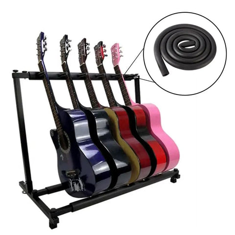 Guitar stand with image of Three Quarter Inch Foam Tubing Insulation For Pipes, Durable Rubber, Six Feet Long, Inner Diameter Three Quarter Inch