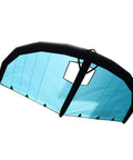 Inflatable Foil Wing For Wind Wing Foiling And Kitesurfing, Handheld Foil Wing Kite, blue with window design, durable material