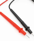 Dual Banana Plug Multimeter Probe Leads Set 60cm 1000V Rated Red And Black Test Cable with non-slip grips and 2mm probe tips