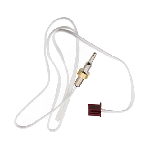 Fix Your Rig Fast With This Reliable Ntc Temperature Sensor And Wire Harness For Breville Bes9Xx Dual Boiler Espresso Machines Straight Steam Boiler Thermistor Swap. Single NTC sensor lead with white wire and brass tip.