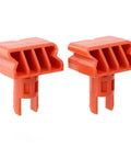 4 Pack Swivel Pegs For Workbench Compatible With Workmate 79 010 4 79 028 79 032 Plastic Replacement Parts For Holding Awkward Shaped Pieces Flexible Hand Tool orange plastic swivel peg set shown front view