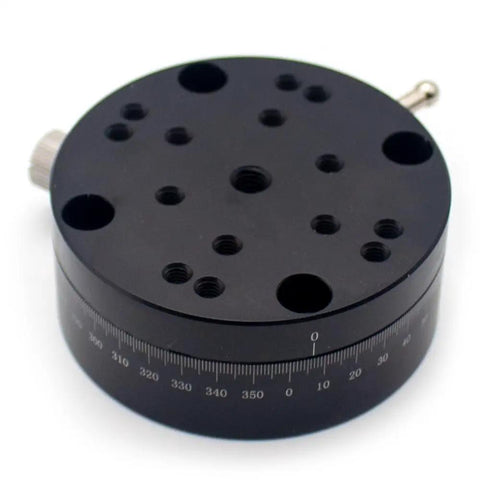Ultra-Precise Rotary Fine Adjustment Stage With Slick Knob Feed For Vision Coupling, Optical Alignment And Micro-Displacement Control, REG60