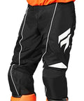 White Label Dirt Bike Pants For Motocross And Offroad Riders, Lightweight 600D Durability, Stretch Zones For Flex, Articulated Knees And Hips, Rokr Black White, Size 30, black motocross pants with white trim