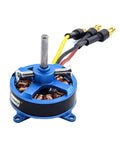 LE2204 1800KV Brushless Motor for RC Plane 2 to 3S LiPo with 31.5mm bolt pattern and 3.5mm banana plug adapters, side view