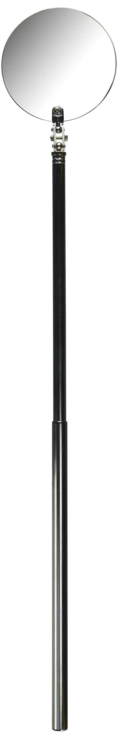 26 Inch Extendable Stainless Steel Inspection Mirror With Long Rust Resistant Handle For Seeing Behind And Under Machines Around Tight Spots And Hard To Reach Areas Built For Easy Maneuverability And Durable Use