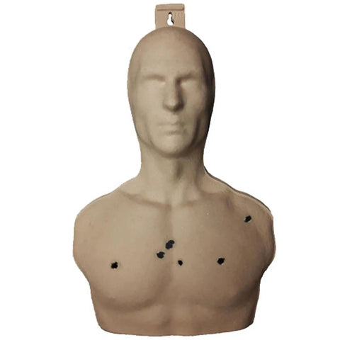 3D Silhouette Targets 21.5 By 14 Inches With Lightweight Face And Torso Design For Shooting Practice And Training, Includes Mounting Tab