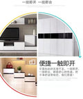 Home interiors showcasing Push To Open Cabinet Catches 2 Pack Magnetic Door Latches on white cabinets and cupboards.