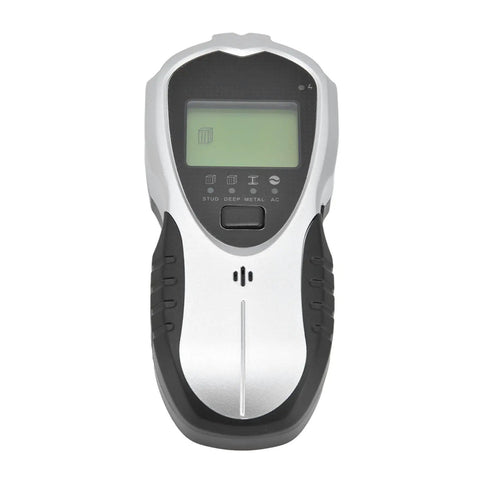 FTVOGUE 4 in 1 Wall Scanner with Auto Calibration LCD Display showing front view with sensors for detecting wood, metal, and AC wires.
