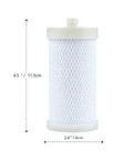 1 Micron High Density Activated Carbon Fiber Cartridge Replacement For Shower Head And Washing Machine Filters No Clogging Chlorine Fluoride Odor Sediment And Scale BPA Free Easy Install And Long Lasting