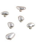 Mid Century Pebble Brass Cabinet Handles And Irregular Knobs Set For Wardrobes Dressers And Shoe Cabinets In Chrome Finish Durable Hardware