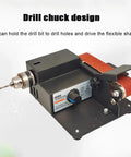 Mini Belt Grinding Machine With Stepless Speed Control For Rust Removal Polishing Engraving And Derusting Durable Sanding Tool with drill chuck design
