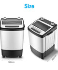 Image of Slick 14 Lb Portable Washer Dryer Combo For Dorms And RV Fits Any Sink with size dimensions 380mm x 570mm.