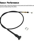 Choke Cable AM129722 For John Deere 4X2 6X4 Worksite Turf TX TS 1200A durable steel cable with E-clip