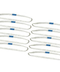 10 Pack White Polyester Endless Round Sling One Inch By Four And A Half Feet For Lifting And Recovery With 2200 Lbs Vertical Capacity And 4400 Lbs Basket Load Ideal For Wrecker Towing And Heavy Duty Cargo Handling.