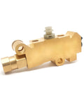 Handcrafted Brass Proportioning Valve for hydraulic control in street rods and trucks with disc front and drum rear setups.