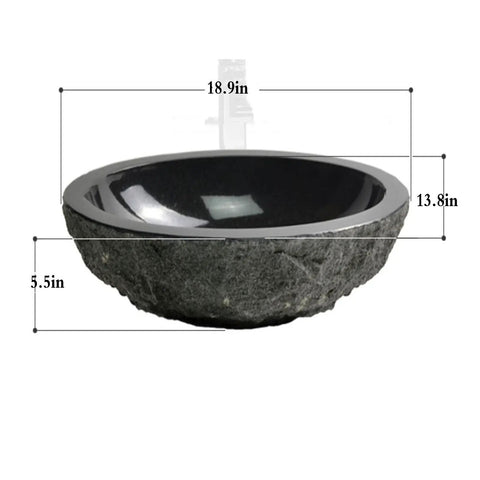 Durable Modern Oval Marble Vessel Sink Handcrafted From Real Natural Stone Above Counter Bathroom Vanity Bowl with dimensions