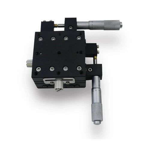 Motorized Rotary Positioning Stage With XY60 L36 Cross Roller Guide Slide Table And Fine Adjustment Frame for precise tasks