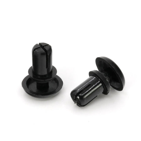 Top Notch 50 Pack Hella Sturdy Expansion Rivet Nuts Nylon PCB Mounting Clips Quick Lock Clamping Screws on white background