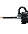 Side view of Automatic Desoldering Pump Vacuum Solder Sucker Tool with black handle and nozzle, part of the 30W electric desoldering gun.