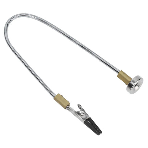Heavy Duty Flexible Welding Auxiliary Clamp With Alloy Steel Arms And Magnetic Base For Secure Electronic Work Tabletop Vise That Bends To Fit Any Job, featuring metal body and clip.