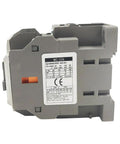 Side view of Heavy Duty 120V AC Contactor, 3 Pole, 22A, 1NO1NC Auxiliary, DIN Rail Mount, UL CE Listed, industrial relay device