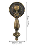 Vintage Bronze Cupboard Pull Handle For Cabinets And Drawers Easy Install Retro Antique Wardrobe Door Pull Zinc Alloy Die Cast 6.6cm Length