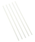 White 7mm Brass Pen Tubes, 10 Inch Long, 5 Pack Replacement Tubes for Acrylic Pen Blanks and DIY Penturning Projects, Powder Coated Finish, Cut To Length Now, angled view