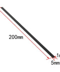 Flat Carbon Fiber Strips 1mm By 5mm By 600mm Pack Of 5 Pultruded Bars For Kites And RC Planes Drones And Hobby Projects