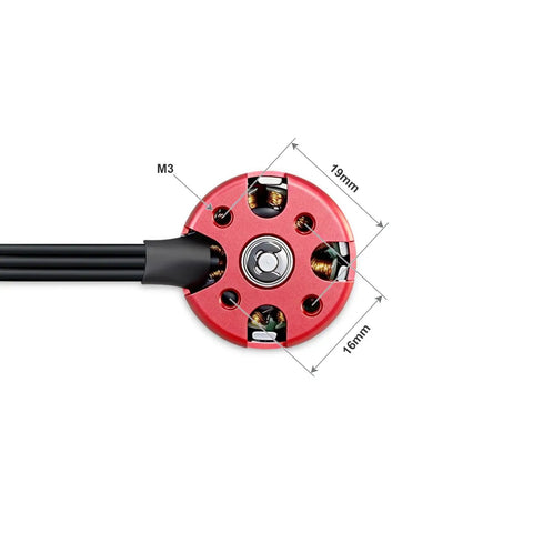 Top view of Beefy Brushless 2212 920KV RC Motor For Planes And Quadcopters 2 4S 52g showing mounting holes and cable.